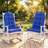 Adirondack Chair Cushion Set of 2, Thickened Patio Chair Cushions with Ties, Waterproof and UV-Protected Rocking Chair Cushion for Indoor and Outdoor-2062659645