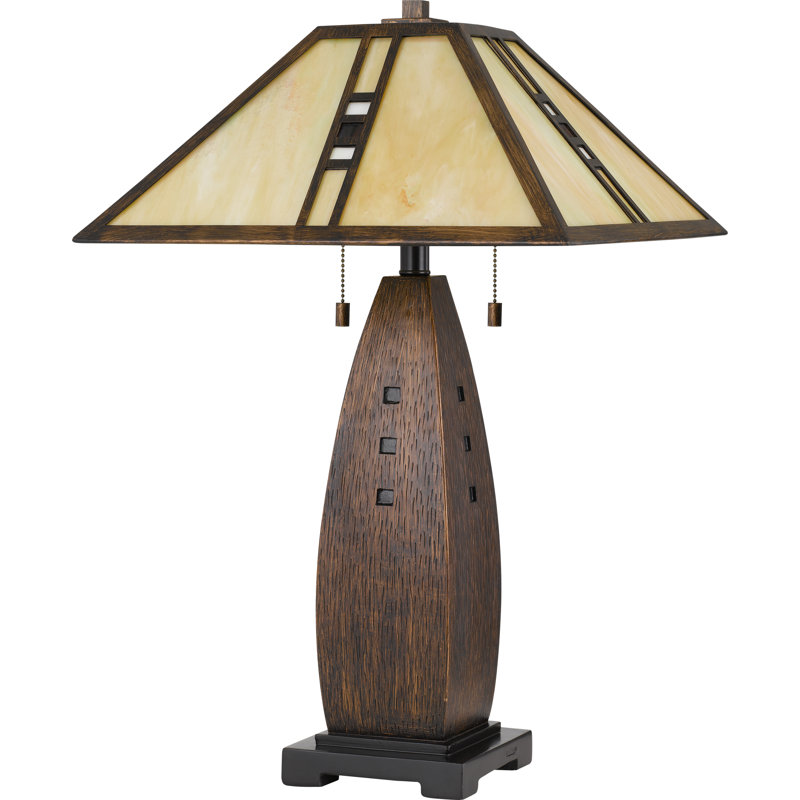Lampe de table noire 26,5 po tiffany Reinert