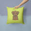 Coussin décoratif intérieur/extérieur chocolat à damier-14982824-15425322
