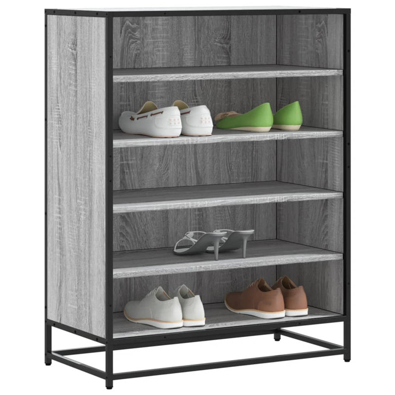 10 Pair Shoe Storage Cabinet, Grey Sonoma