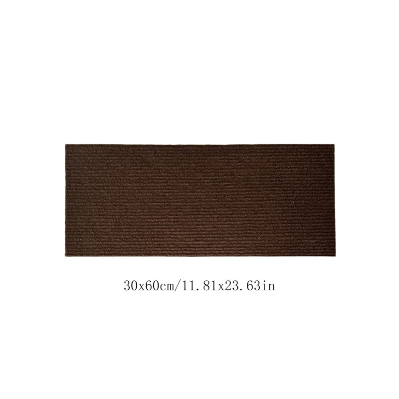Tapis adhésif pour chat Trimmable Adhésive, 11,81 po x 23,63 po, brun, Brun