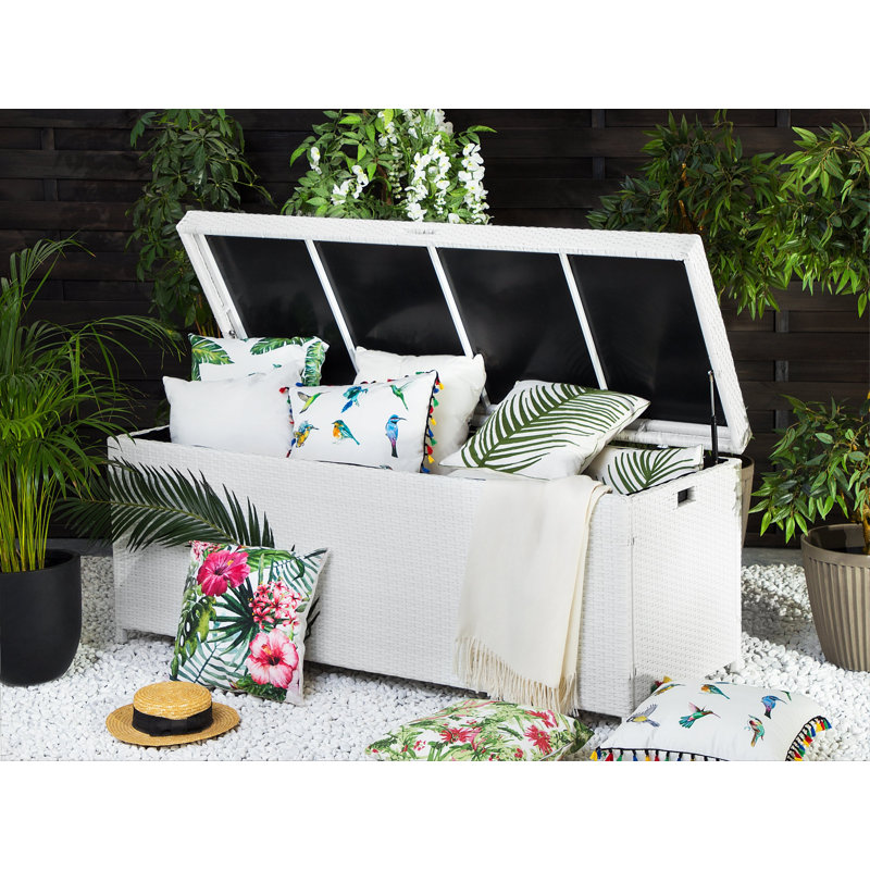 WFX Utility 158cm W 600L Wicker Deck Box, White