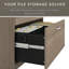 Ensemble de bureau d'ordinateur avec huche 4 pièces Katia-44216592