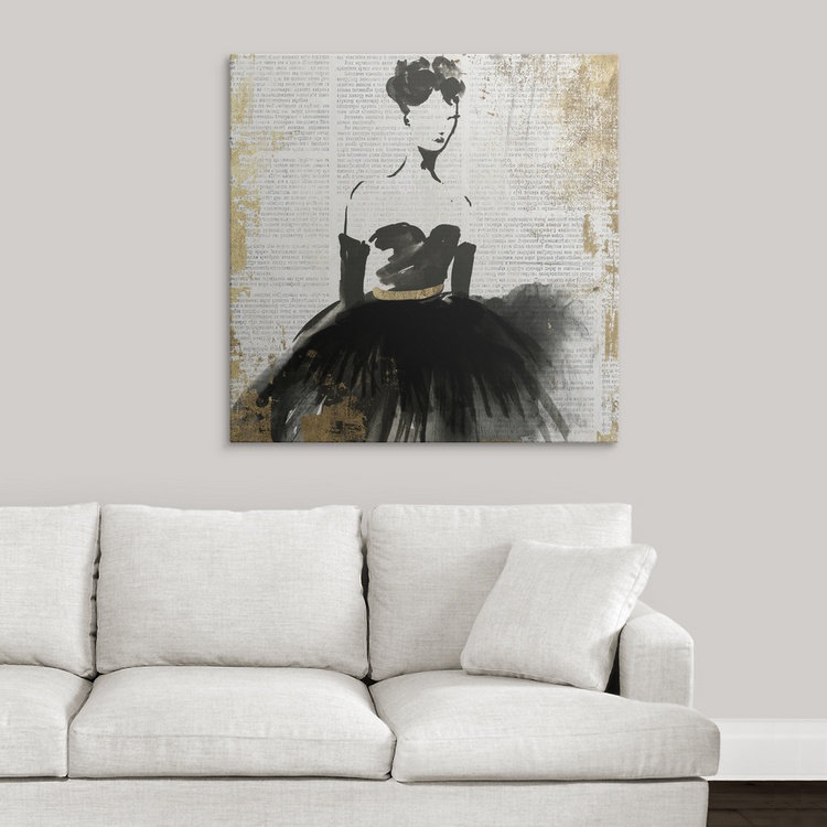 «Lady II» par Ainara, impression sur toile, H 24 po x l 24 po x P 1,5 po