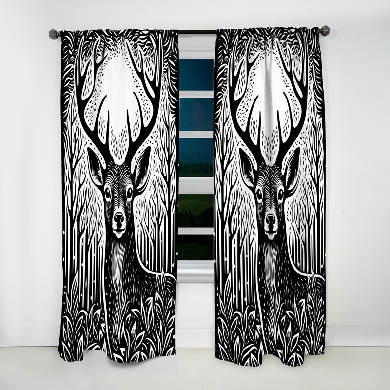 Rideau obscurcissant Hermione - Deer, L 52 po x L 108 po