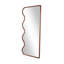 Miroir mural en bois brun