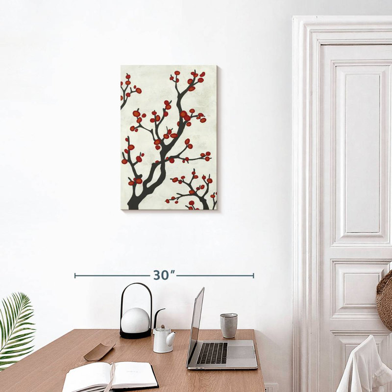 Harnek Red Berry Branch I, H 24 po x l 16 po