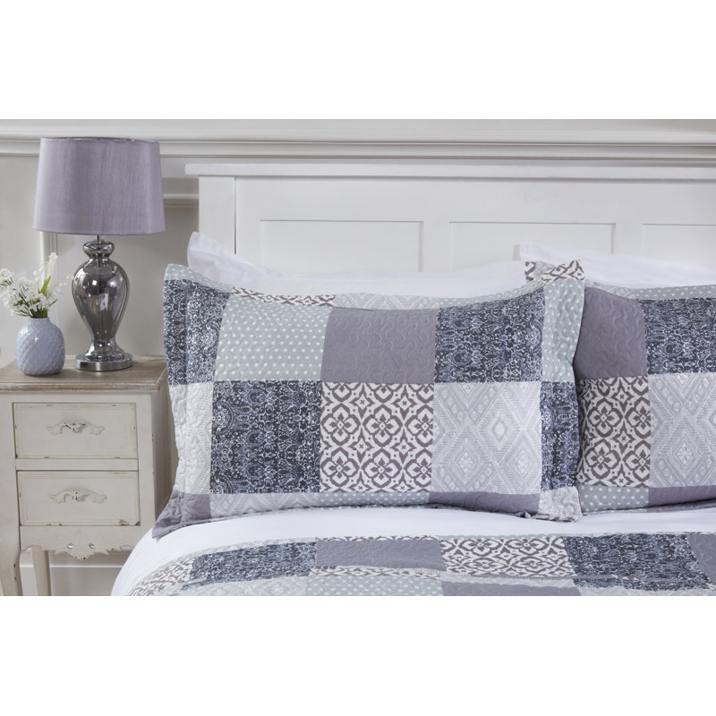 Amiyah Bedspread Set with Pillow Sham, 230 x 250 cm Bedspread - 2 Shams