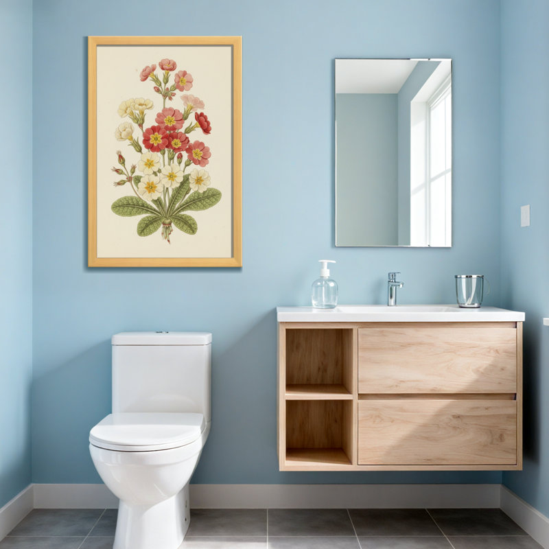 Arrangement floral de plantes et de fleurs avec des fleurs roses et blanches, Toile tendue, Ne s’applique pas