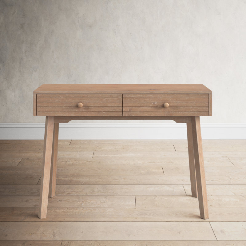 Raphael Solid Wood Base Writing Desk, Natural