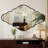 Irregular Wavy Wall Mirror - Aluminum Alloy Frame Decorative Vanity Mirror for Bathroom, Bedroom, Entryway-242403931-242403933