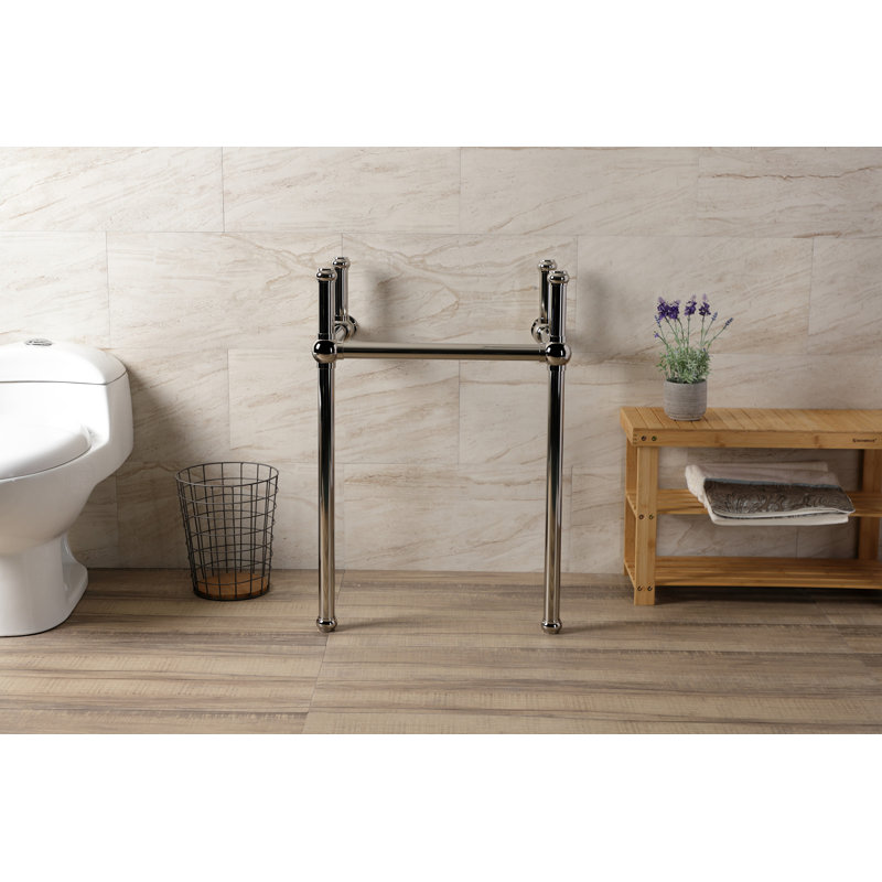 Kingston Brass Fauceture Brass Console Sink Legs, Polished Nickel