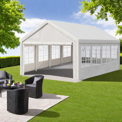 Grands gazebos portatifs (structure incluse) avec rangement, structure en métal, idéaux pour les réceptions familiales modernes.