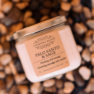 Palo Santo And Sage Scented Jar Candle