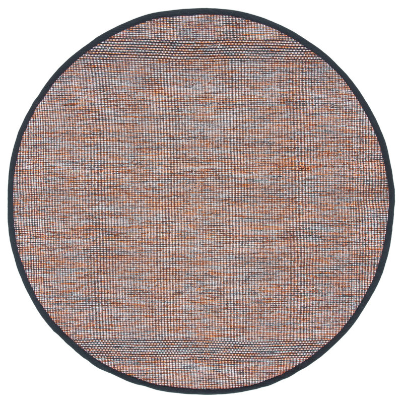 Montauk Hand Woven Cotton Rug, Round 6'