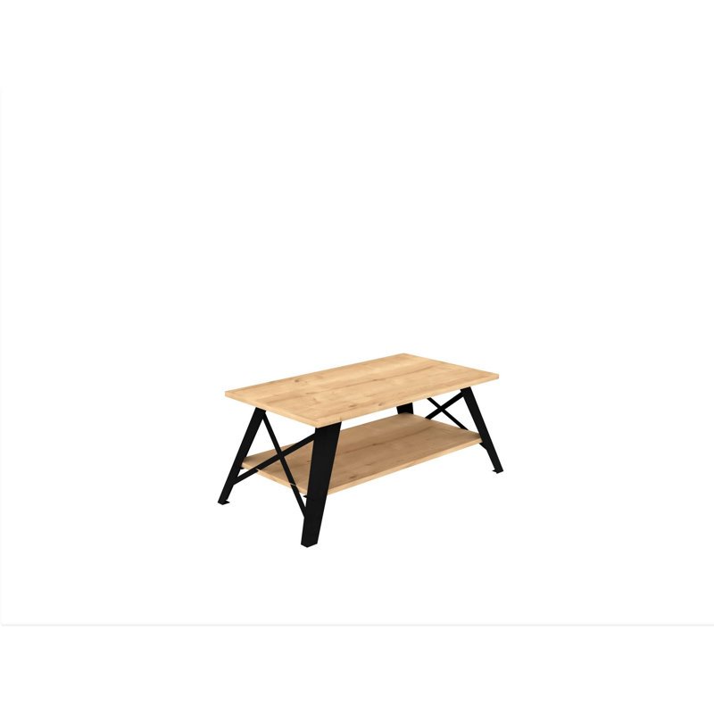 Table basse à 4 pieds avec rangement
