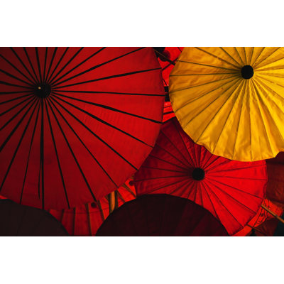 Umbrellas by Anyaberkut - Wrapped Canvas Print