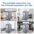 Portable Grey Mini Plus Style Steam Sauna Tent–Personal Home Spa, With Steam Generator, Remote Control, Foldable Chair, PVC Pipes. Easy To Install,Fast Heating, With FCC & UL Certification