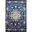 Proprietary Patterns Wool Oriental Area Rug in Lauran Dark Blue-2115901355