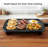 OVENTE Electric Griddle with 16 x 10 Inch Flat Non-Stick Cooking Surface, Removable and Adjustable Temperature Control, Indoor Grill for Instant Breakfast, Pancakes, Eggs or Burgers, Black GD1610B-92665206