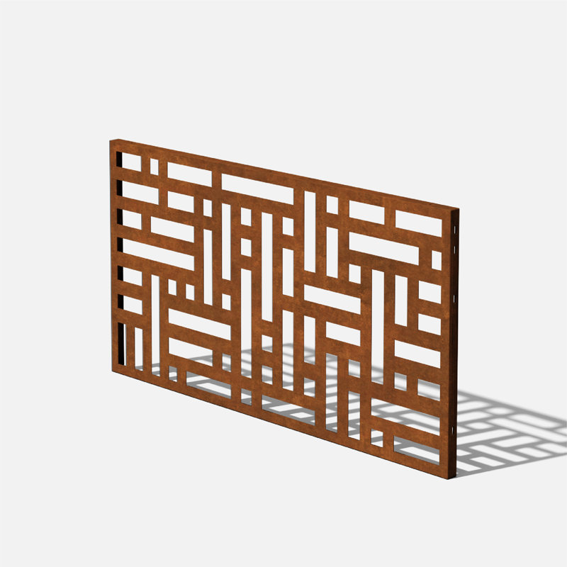 4 ft. H x 2 ft. W Screen Series Blocks Fence Panel