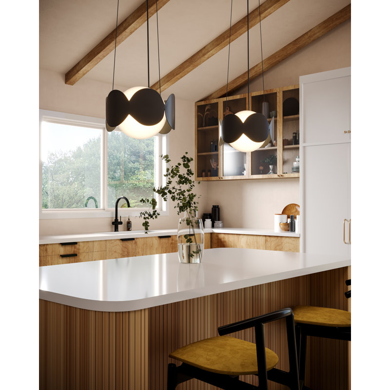 Ciel 1 - Light Pendant, Black/White, Black