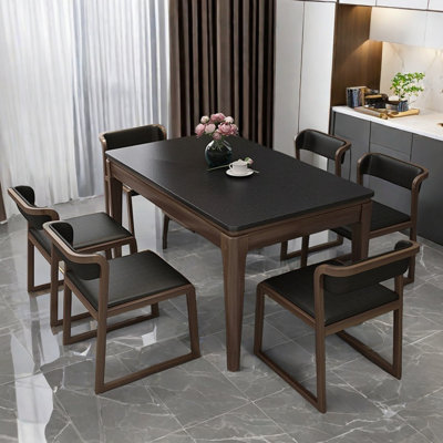 Ensemble de table de salle à manger rectangulaire de style italien