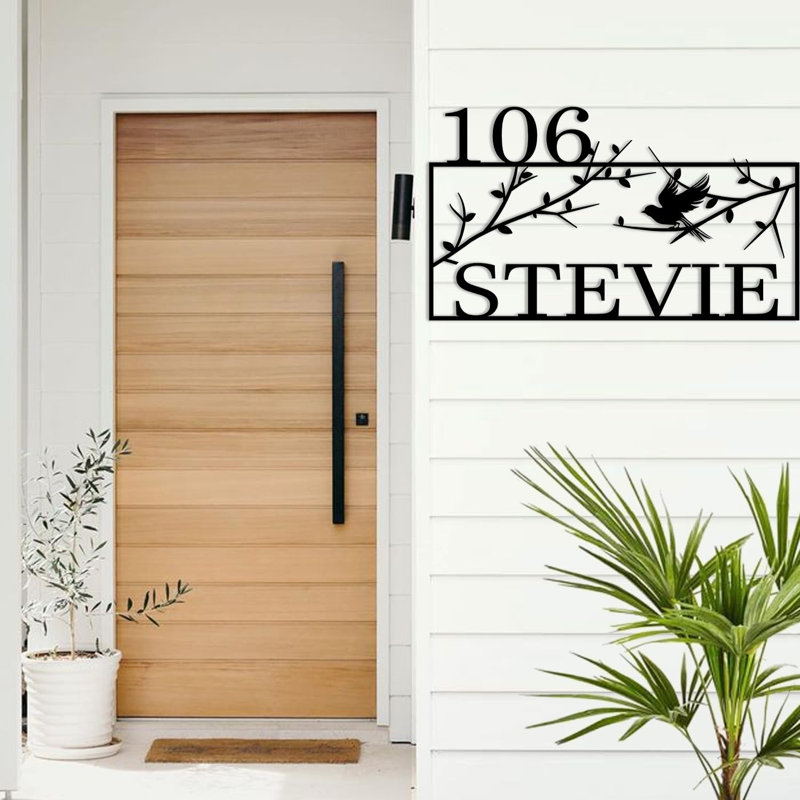 Décoration murale d'extérieur personnalisée, H 18 po x l 30 po x P 0,05 po, Oui