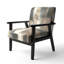 Fauteuil d'appoint rembourré Glam Dancing Shape I-1481656934