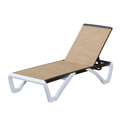 Colerain Outdoor Metal Chaise Lounge with Adjustable Positions by Ivy Bronx