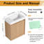 18" Wall-Mounted Single Bathroom Vanity With Resin Sink,18" Single Bathroom Vanity Set With Resin Top