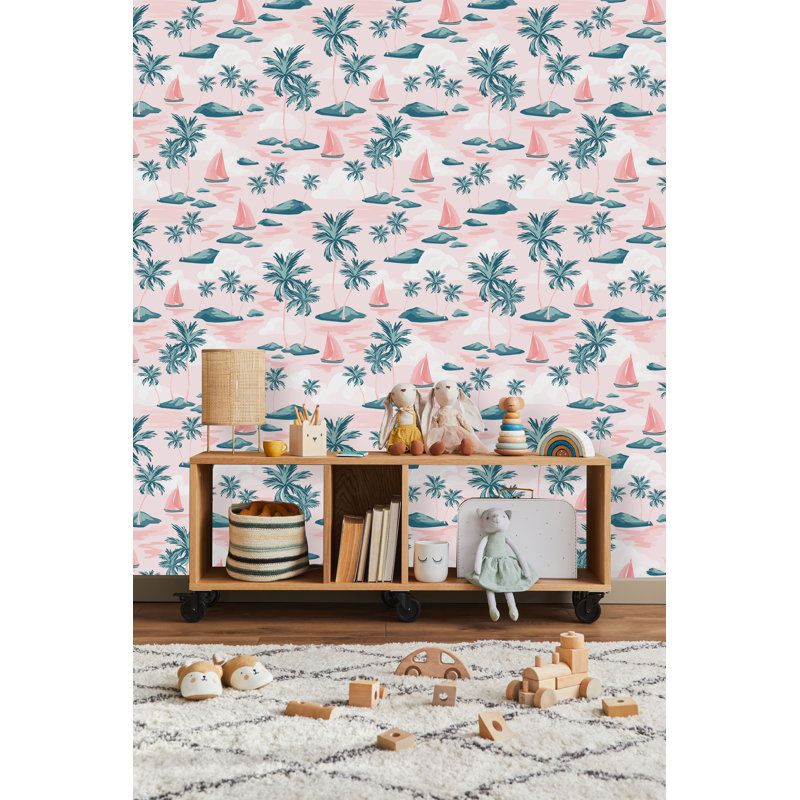 Falkner Floral Tile, Vinyl, 18.75" L x 25" W