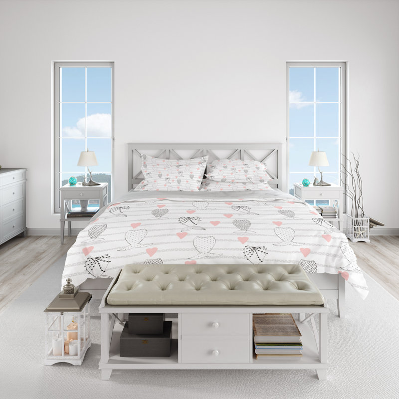  Bedding, Twin Duvet Cover + 1 Queen Sham