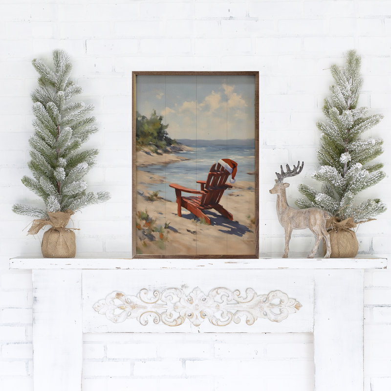 «Santa's Beach Chair», H 36 po x l 24 po