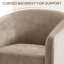 Fauteuil d'appoint pivotant en chenille-516561335