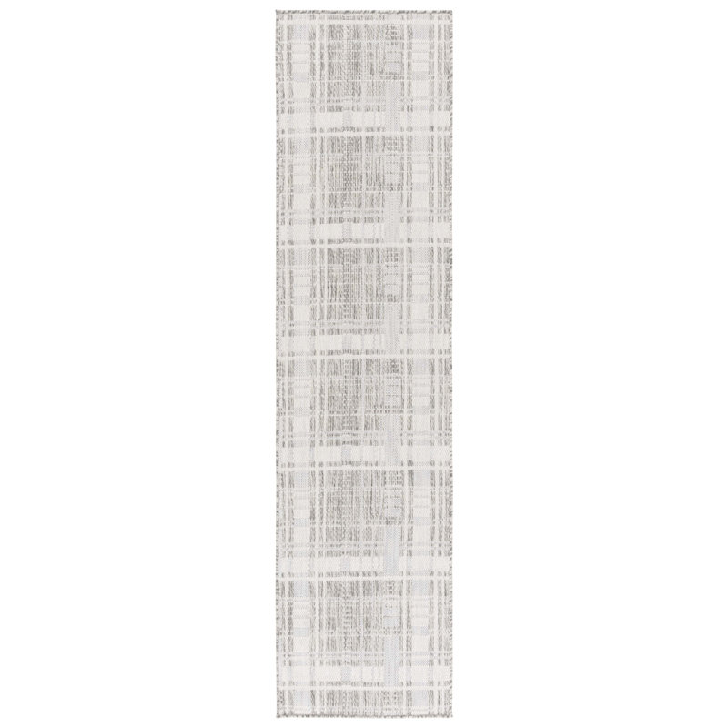 Chanity Performance Plaid Rug, Runner 2' x 8'
