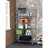 Maichin 48'' W Metal Height -Adjustable Shelving Unit with Wheels