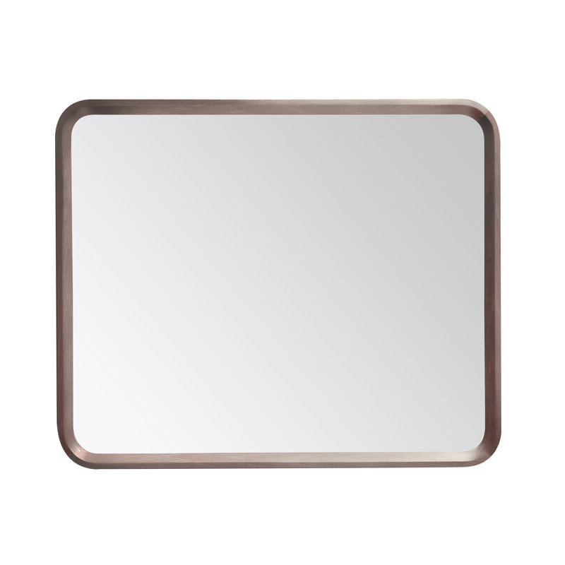 Miroir plat Aliyani, Chêne châtaigner, 29,5 po x 35,5 po