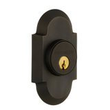 Nostalgic Warehouse Cottage Plate Double Cylinder Deadbolt