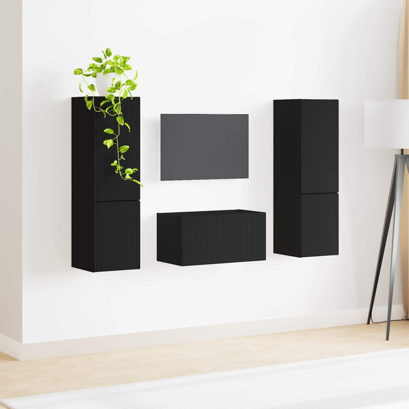Unfinished Entertainment Centre for TVs up to 60", Black