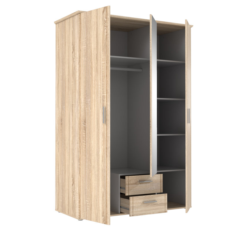 Raphel 3 Door Manufactured Wood Wardrobe
