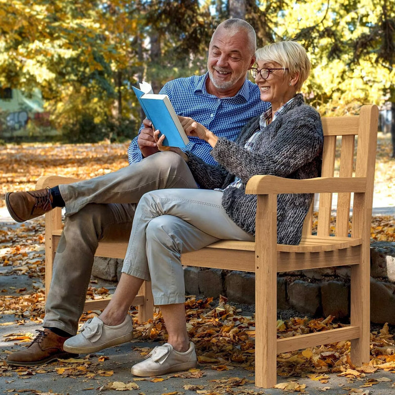 Banc de jardin en bois teck 48 po