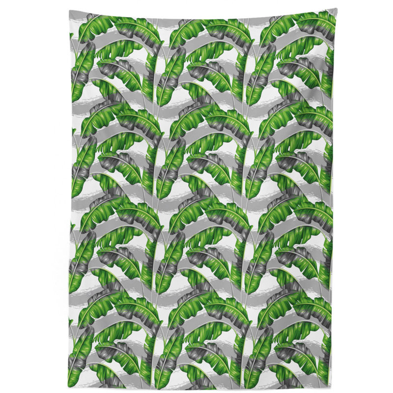 Banana Leaf Tablecloth, 70" L x 52" W