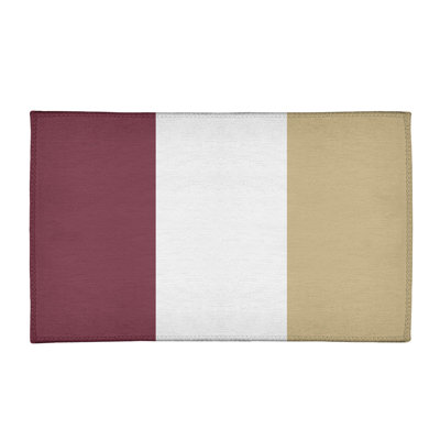 Tapis de zone rouge/beige