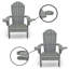 Chaise Adirondack d'extérieur en PEHD LuXeo Westwood-66400669