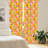 Tangerine Semi-Sheer Rod Pocket Curtain Panels-45971745
