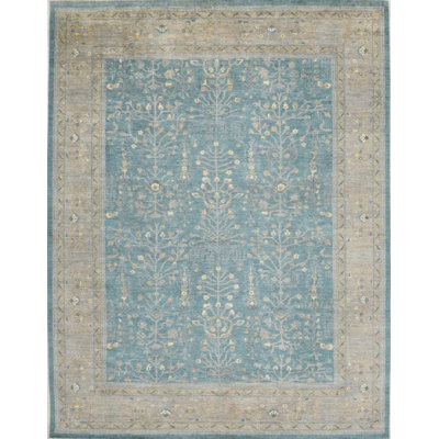 Transitional One-of-a-Kind Rectangle 8'9" X 11'8" Hand Knotted Area Rug