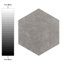 Traffic Hex 9" x 10" Porcelain Field Tile
