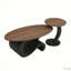 Ensemble de 2 tables basses gigognes, grandes 47,24 po, petites 19,69 po-312384979