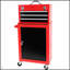 Coffre à outils roulant à 3 tiroirs avec roulettes, coffre à outils avec grande armoire de rangement et tablette réglable, coffre supérieur portable amovible avec coffre à outils pour le garage et l'entrepôt